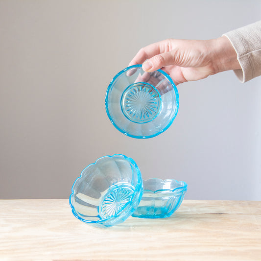 Aqua Glass Bowl