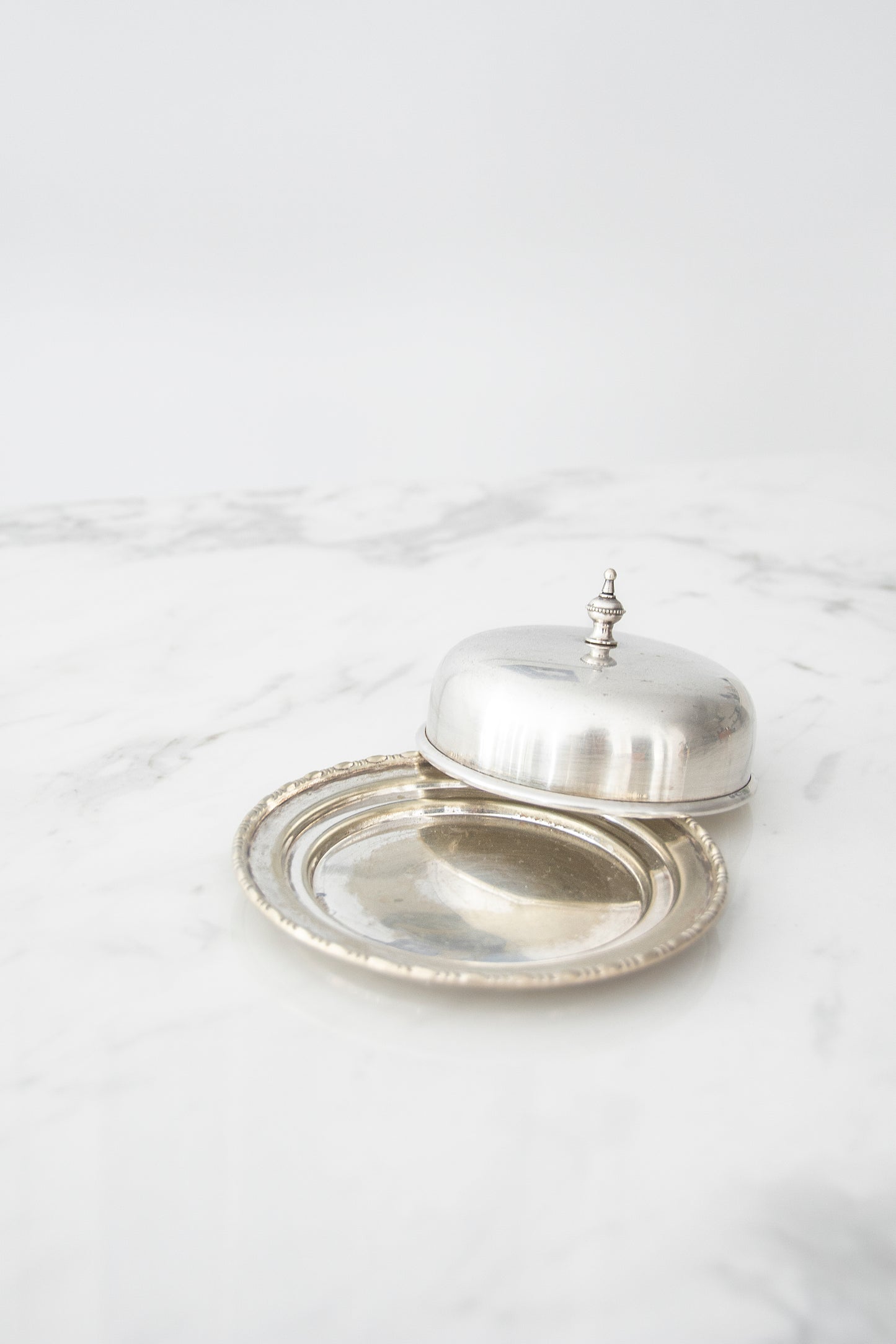 Antique Butter Dish with a Lid