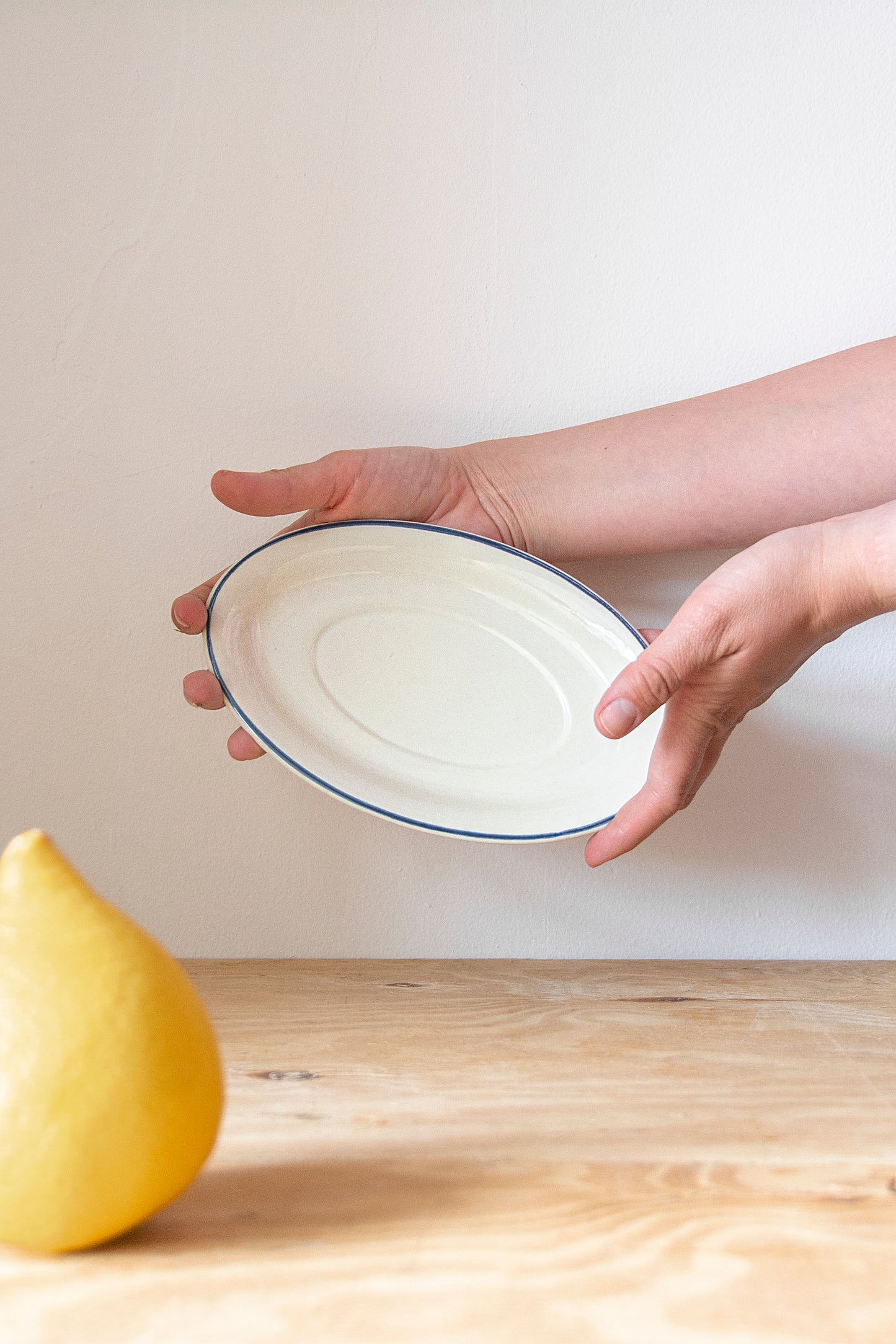 Scandi ceramic Oval platter