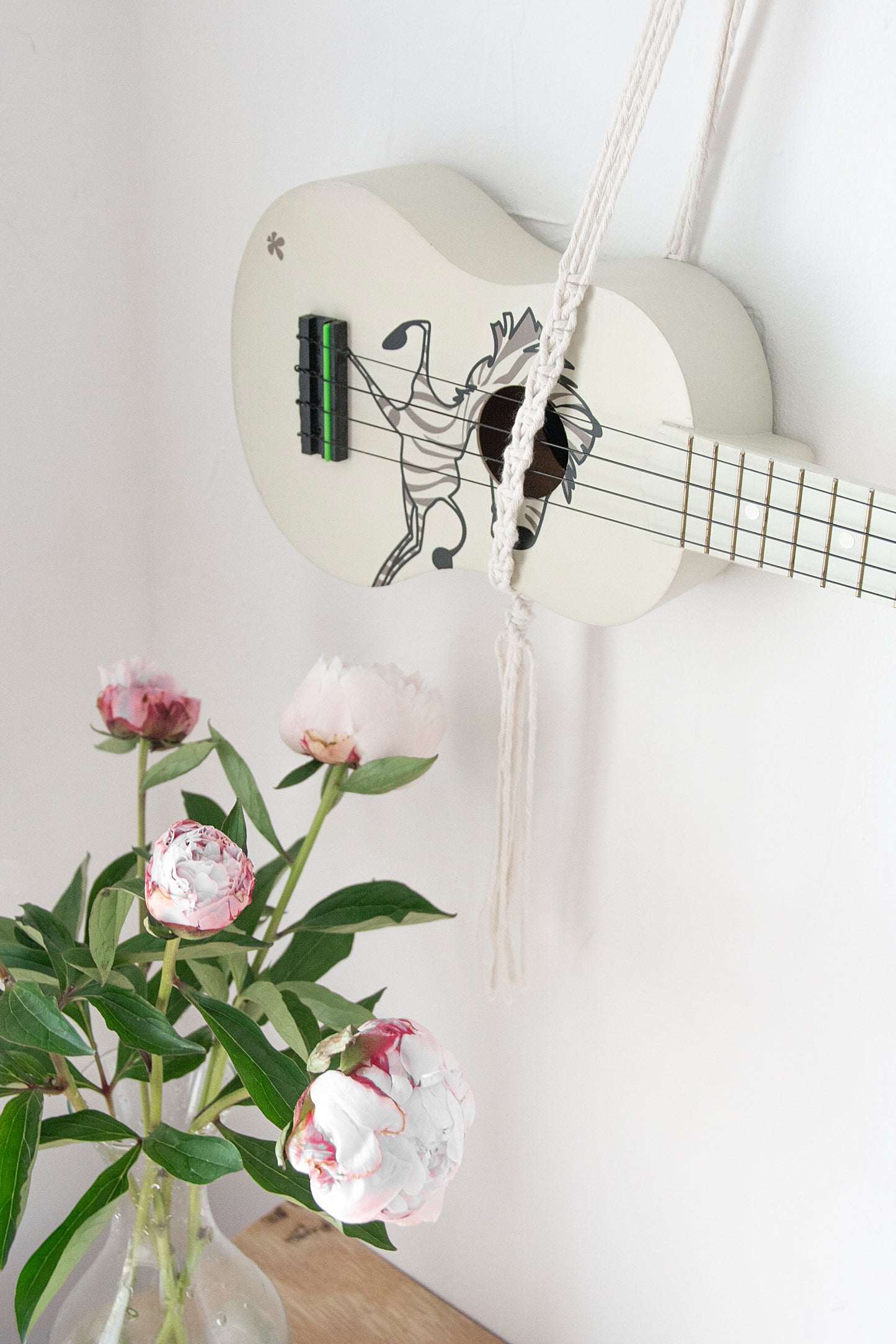 Horizontal hanger for ukulele
